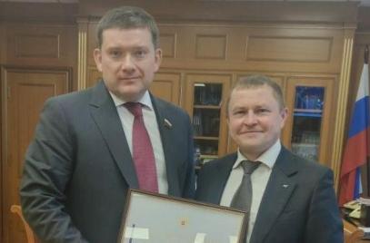 Александр Калинин награжден Почетной грамотой Совета Федерации Федерального Собрания Российской Федерации