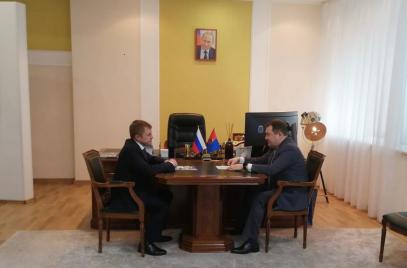 Александр Калинин и Максим Егоров обсудили вопросы поддержки МСП в Тамбовской области