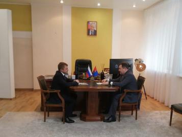 Александр Калинин и Максим Егоров обсудили вопросы поддержки МСП в Тамбовской области