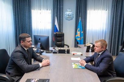 Александром Калинин обсудил вопросы поддержки МСП с губернатором Псковской области