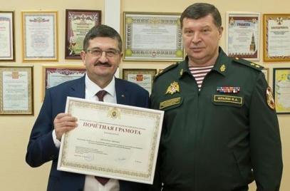 Павел Сигал награжден Почетной грамотой Росгвардии